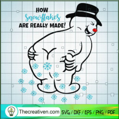 How Snowflakes Are Really Made SVG Cut File for Cricut & Silhouette
