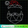 Geometric Santa Father Christmas SVG Cut File for Cricut & Silhouette