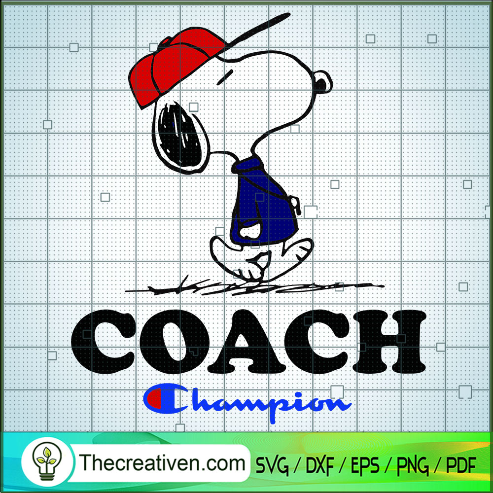 Snoopy Coach Champion SVG, Snoopy SVG, Champion Brand SVG 1 Snoopy Coach Champion SVG, Snoopy SVG, Champion Brand SVG