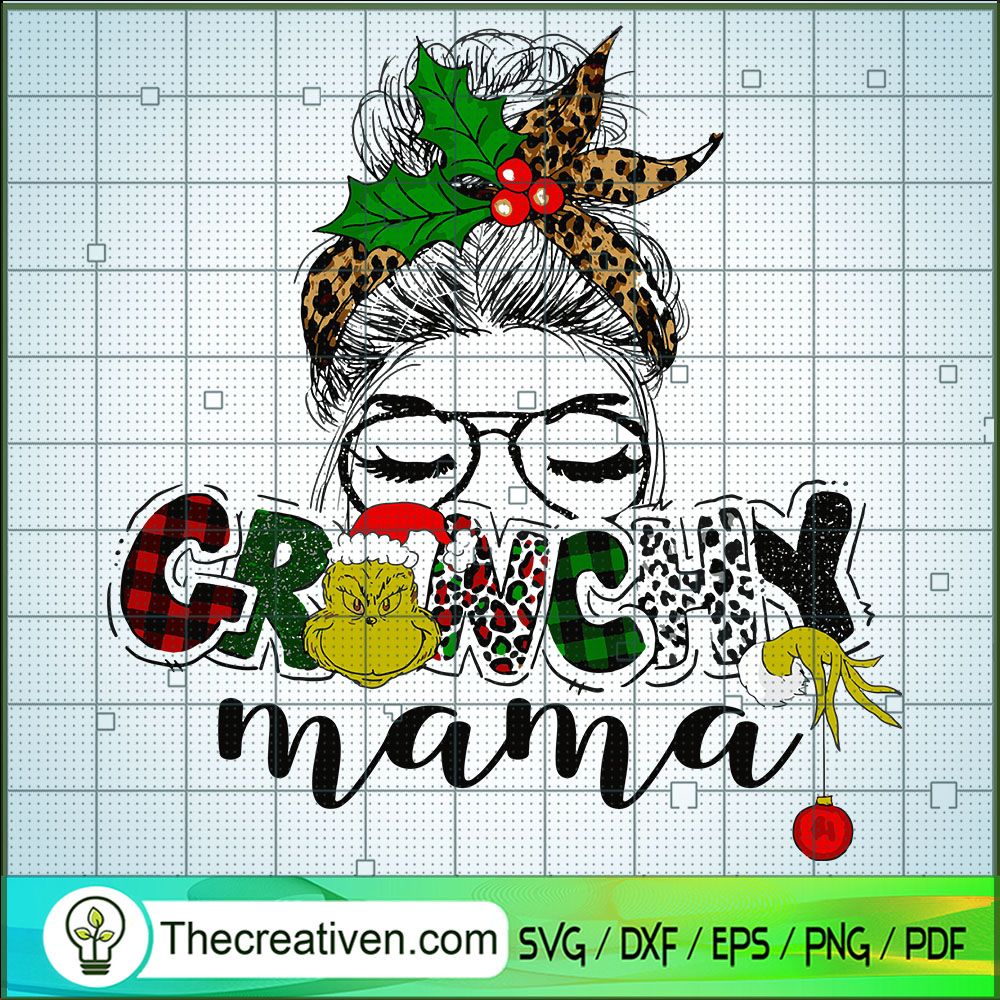 Grinchy Mama SVG, Messy Bun SVG, Grinch SVG 1 Grinchy Mama SVG, Messy Bun SVG, Grinch SVG