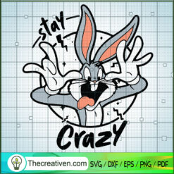 Stay Bunny Crazy SVG, Bunny Disney SVG, Disney SVG