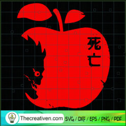 Ryuk SVG, Death Note SVG, Ryuk Apple SVG