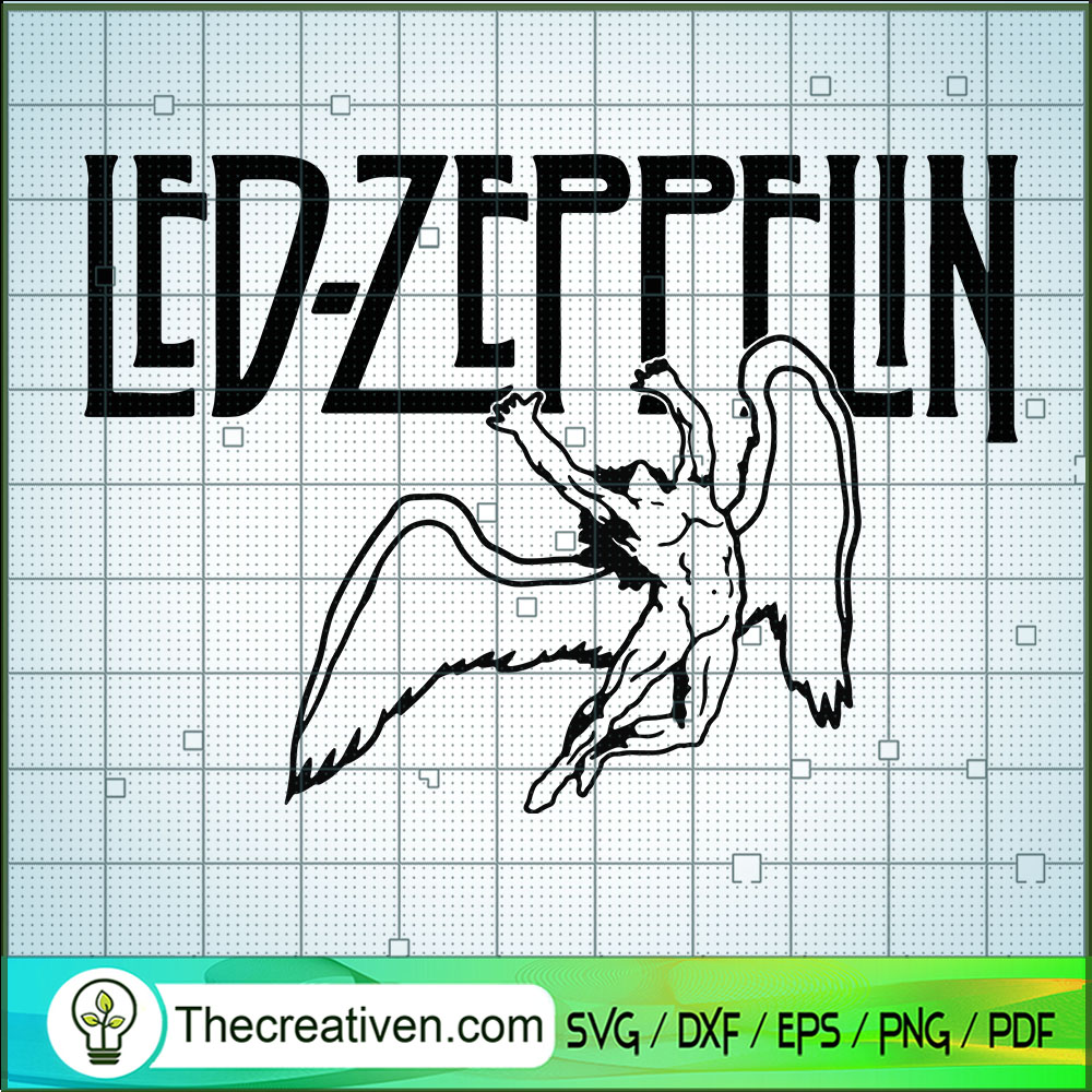Led Zeppelin SVG, Rock Band SVG, Love Rock SVG 1 Led Zeppelin SVG, Rock Band SVG, Love Rock SVG