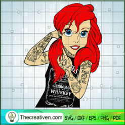Bad Girl Little Mermaid SVG Cut File for Cricut & Silhouette