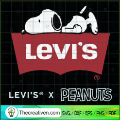 Snoopy Levi's SVG, Levi's x Peanuts SVG, Snoppy SVG