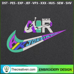 Nike Air Jordan Embroidery D Embroidery Design