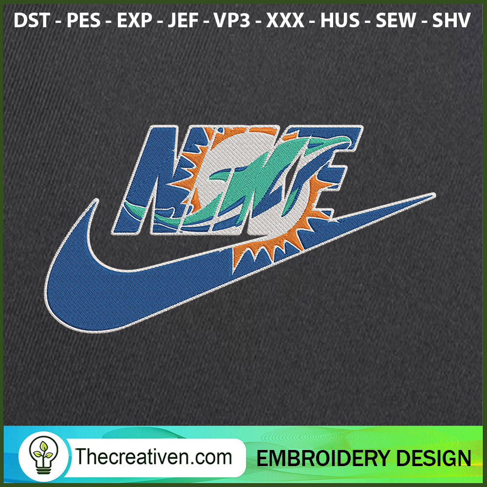 Nike Miami Dolphins Embroide Embroidery Design 1 Nike Miami Dolphins Embroide Embroidery Design