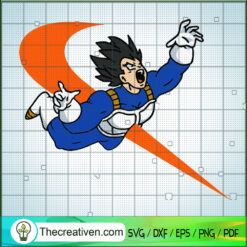 Nike Vegeta SVG, Vegeta Dragon Ball SVG, Nike SVG