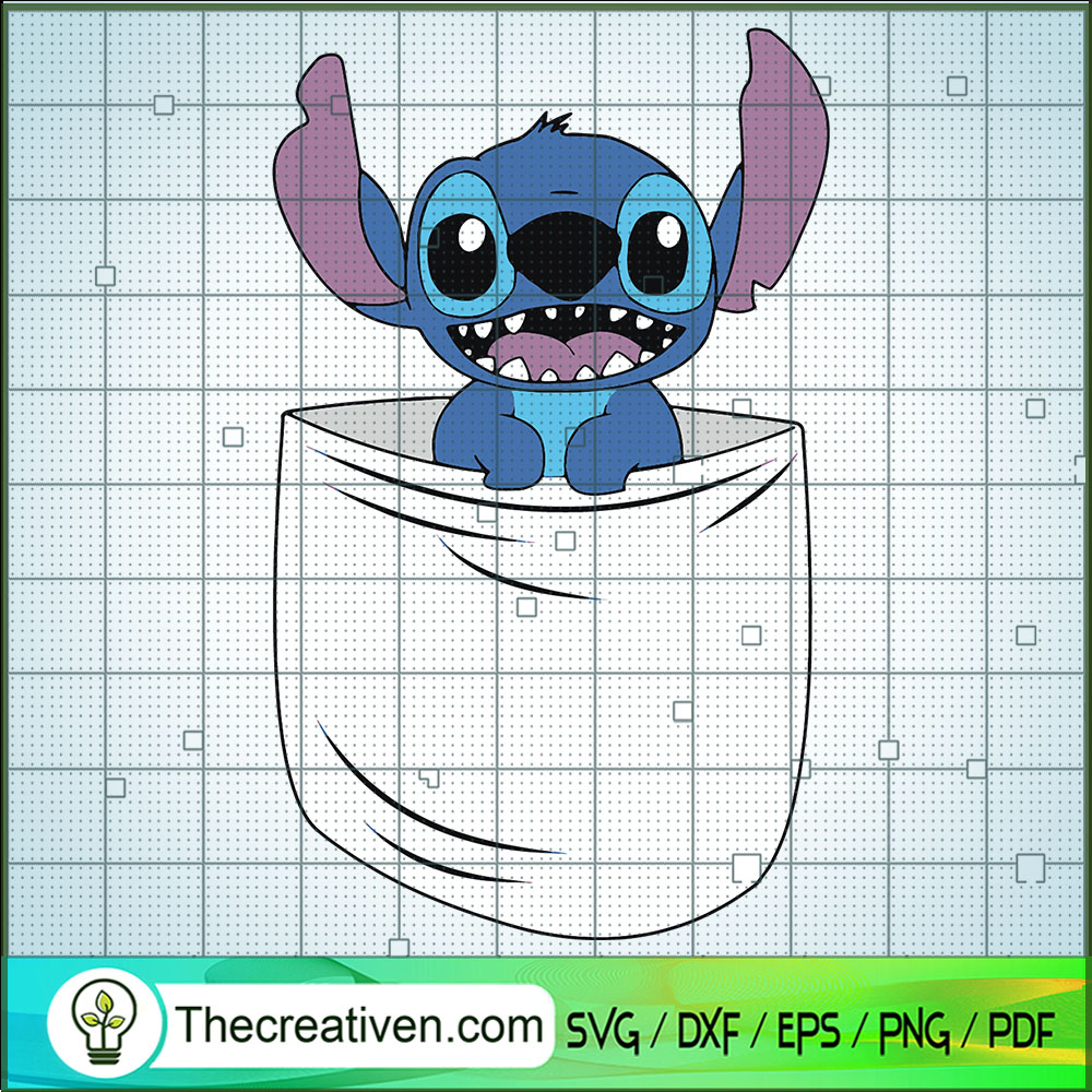 Stitch in a Pocket SVG, Stitch SVG, Lilo and Stitch SVG 1 Stitch in a Pocket SVG, Stitch SVG, Lilo and Stitch SVG