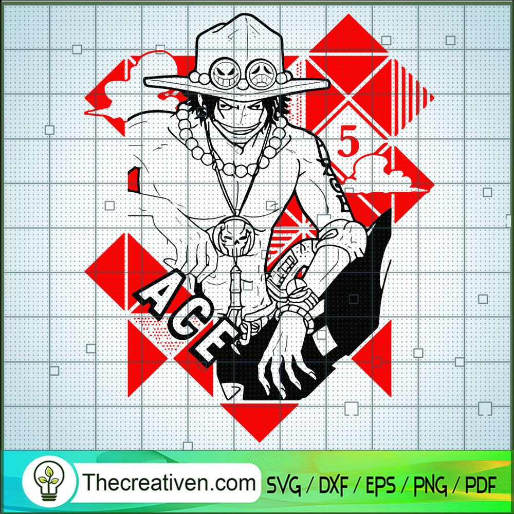 Portgas D. Ace SVG, One Piece SVG, Ace One Piece SVG 1 Portgas D. Ace SVG, One Piece SVG, Ace One Piece SVG