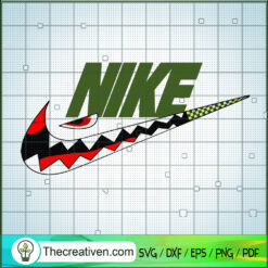 Shark a Bathing Ape x Nike SVG. Shark a Bathing Ape SVG, Nike SVG