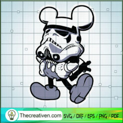 Stormtrooper Mickey SVG, Disney Mickey Mouse SVG, Star Wars SVG
