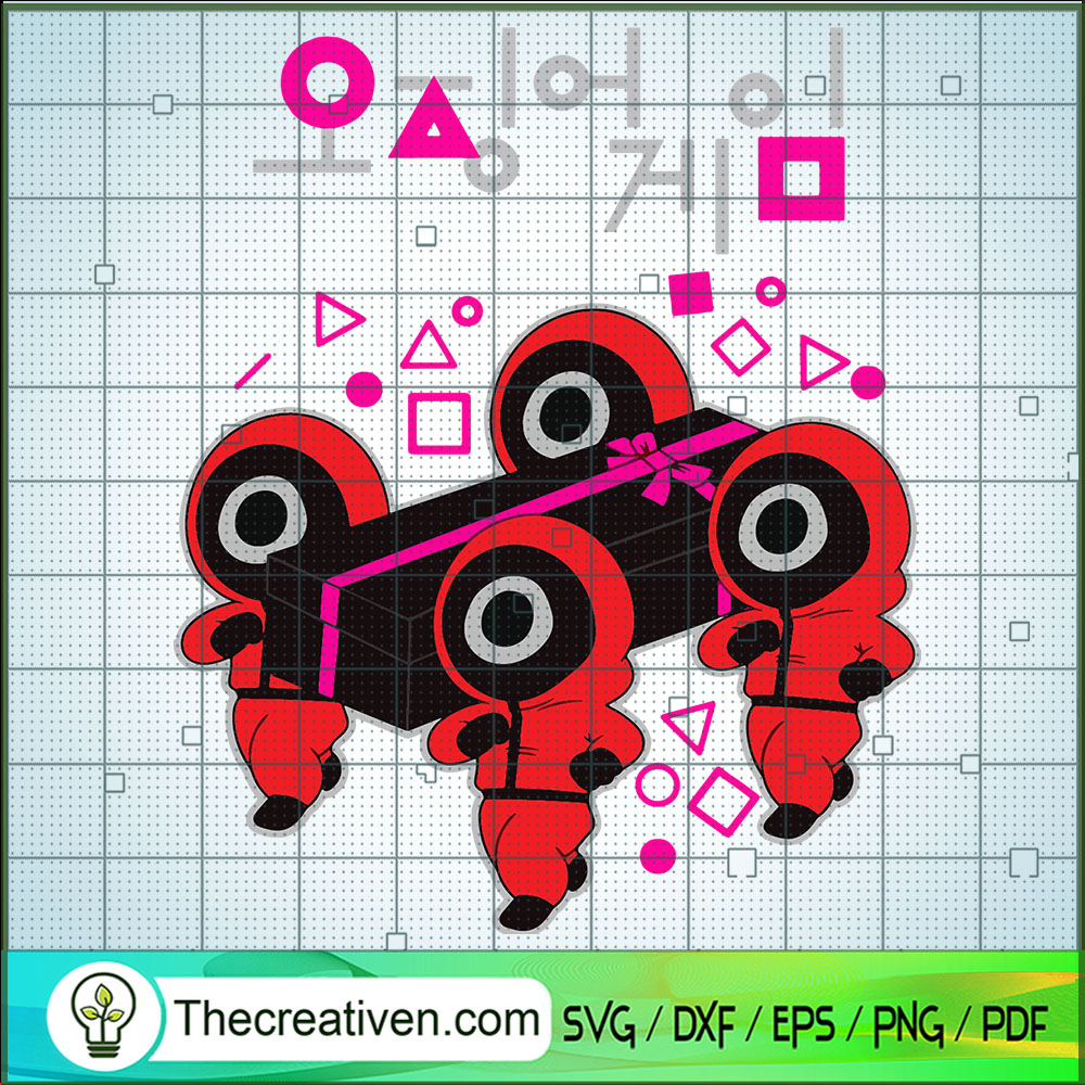 Squid Game Dancing Pallbearers SVG Cut File for Cricut & Silhouette 1 Squid Game Dancing Pallbearers SVG Cut File for Cricut & Silhouette