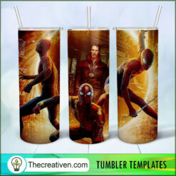 Three Spider Man and Doctor St Tumbler Wrap Download