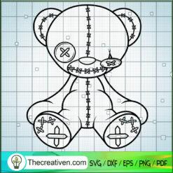 Zombie Beer SVG, Bear Horror SVG, Teddy Bear SVG