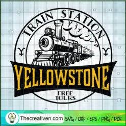 Train Station Yellowstone Fr SVG Cut File for Cricut