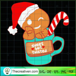 Sweet But Twisted SVG, Cookies Christmas SVG, Merry Christmas SVG