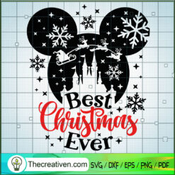 Best Christmas Ever SVG, Disney Christmas SVG, Walt Disney SVG
