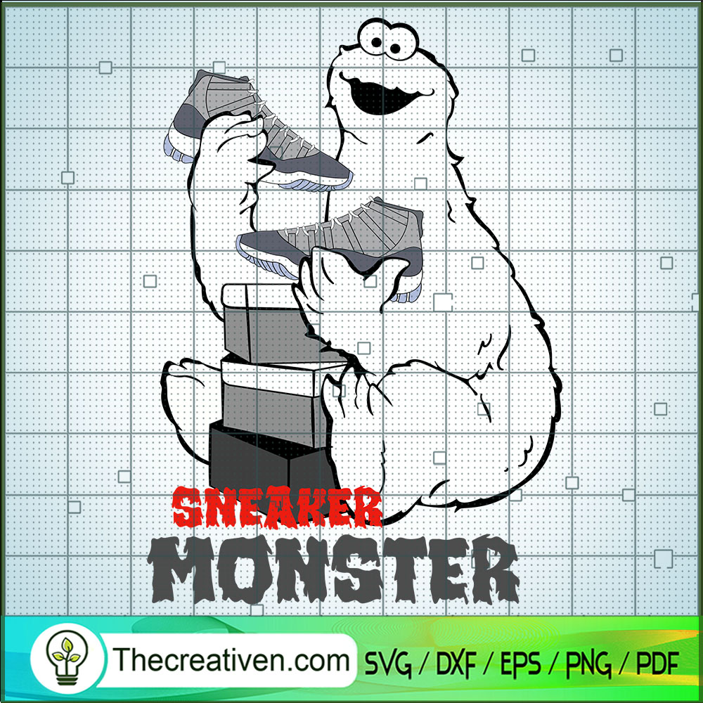 Sneaker Monster SVG, Monster SVG, Funny Monster SVG 1 Sneaker Monster SVG, Monster SVG, Funny Monster SVG