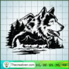 Sled Dog SVG, Winter SVG, Sled Dog with Nature SVG 3 92 copy 2