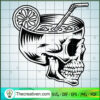 Skull Lemon Tea SVG, Skull SVG, Summer Vacation SVG 2 91 copy 4