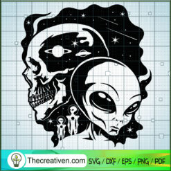 Ailen Skull SVG, Ailen SVG, Skull SVG