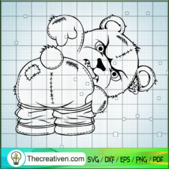 The Angry Bear's Asshole SVG, Funny Bear SVG, Horror Bear SVG