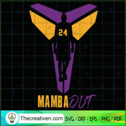 Mamba Out SVG, Kobe Bryant SVG, Basketball SVG