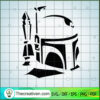 The Mandalorian Head SVG, Star Wars SVG, Hot Movie SVG