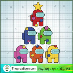 Among Us Christmas Tree SVG, Among Us SVG, Imposter SVG