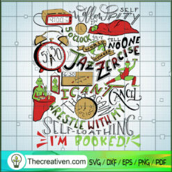 Grinch's Day Activities SVG, Grinch SVG, Funny Characters SVG