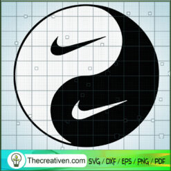 The Nike Yin-Yang Symbol SVG, Taichi Symbol SVG, Nike Brand SVG