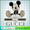 Mickey Gucci SVG, Disney Mickey Mouse SVG, Gucci Luxury Brand SVG