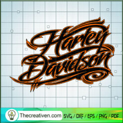 Harley Davidson Letter Burn SVG, Motorcycle SVG, Harley Davidson SVG