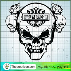 Harley-Davidson Skull SVG, Motor Company SVG, Motorcycles SVG