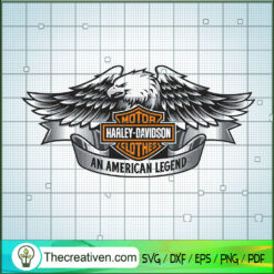 Motor Harley-Davidson Clothe SVG Cut File for Cricut
