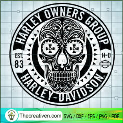 Harley Owners Group Harley D SVG Cut File for Cricut