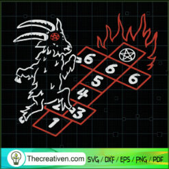 Satan Goat SVG, Devil Goat Game SVG, Goat Head SVG