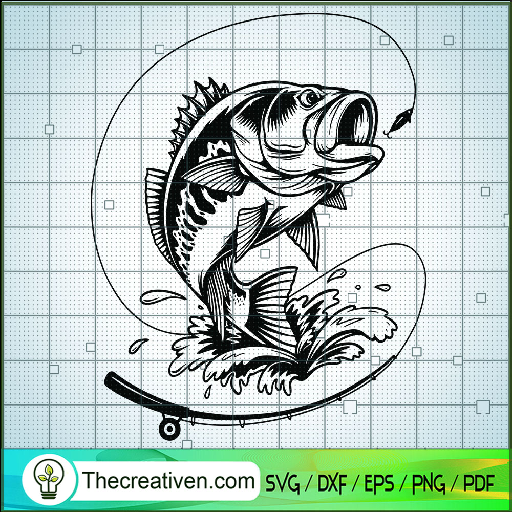 Fish Hook SVG, Fishing SVG, Fish SVG 1 Fish Hook SVG, Fishing SVG, Fish SVG