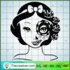 Snow White Half Face Floral SVG, Snow White SVG, Disney Princess SVG 3 Untitled 6 copy 5