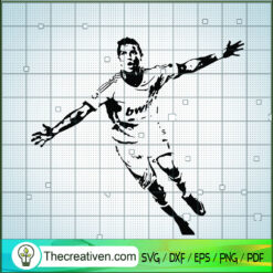 Ronaldo In Real Mandrid SVG, Cristiano Ronaldo SVG, Ronaldo SVG
