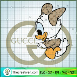 Gucci Daisy Duck SVG, Gucci Brand SVG, Daisy Duck SVG
