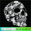 Skull Horror Characters SVG, Horror Skull SVG, Halloween SVG