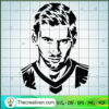 Lionel Messi SVG, Messi Goat SVG, Messi Face SVG