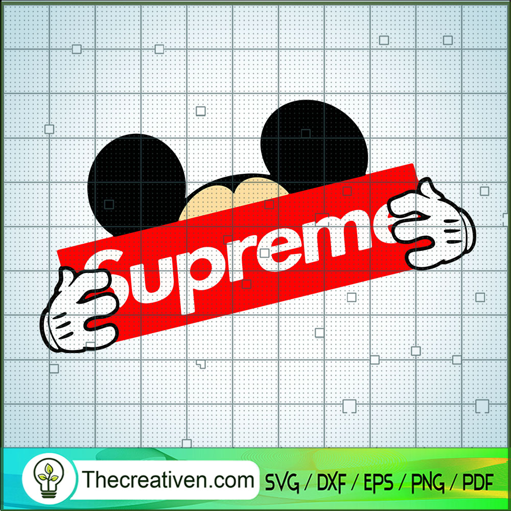 Disney Mickey Mouse Supreme SVG, Disney Mickey SVG, Supreme Brand SVG 1 Disney Mickey Mouse Supreme SVG, Disney Mickey SVG, Supreme Brand SVG