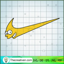 Nike x Simpsons SVG, Nike SVG, The Simpsons SVG