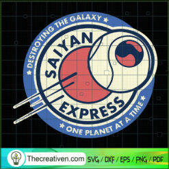 Destroying The Galaxy Saiyan SVG Cut File for Cricut