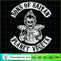 Sons of Saiyan Planet Vegeta SVG, Vegeta SVG, Dragon Ball SVG