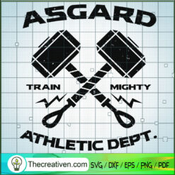 Asgard Train Mighty Athletic Dept SVG, Thor SVG, Marvel SVG
