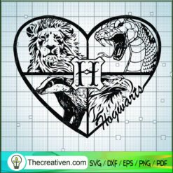 Gryffindor Hufflepuff Slythe SVG Cut File for Cricut